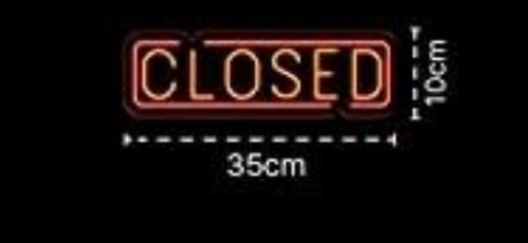 Letrero Neón LED 'Closed' Rojo y Naranja | soloNEON