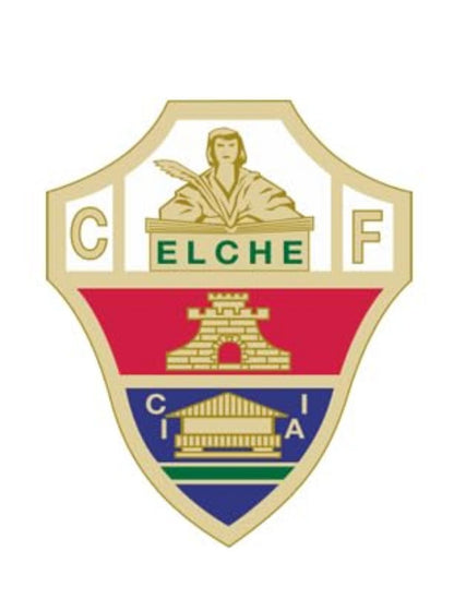 cartel escudo de neón led flex metacrilato y vinilo de Elche de la liga de fútbol,regalo, para pared de un bar