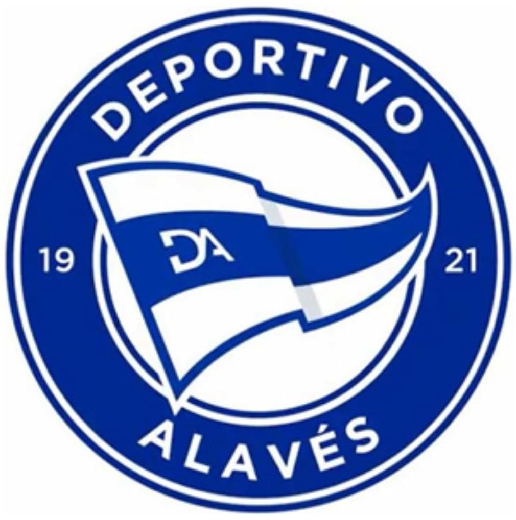 Deportivo cartel neón led metacrilato y vinilo regaló Alavés liga, Club futbol escudo en Azul y Blanco