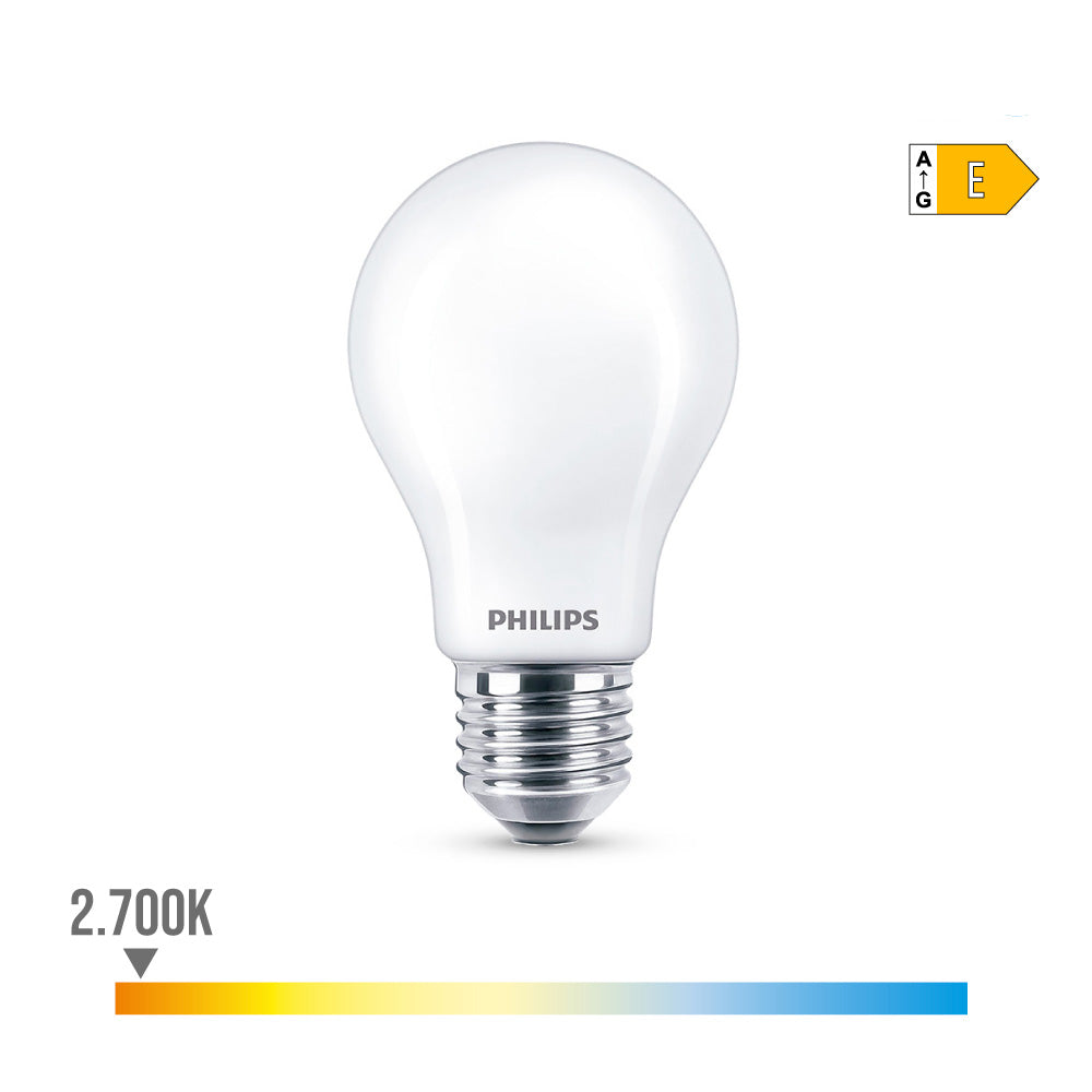 BOMBILLA STANDARD LED E27 8,5 w 1055 lm 2700 k LUZ CALIDA Ø6 x 10,4 cm