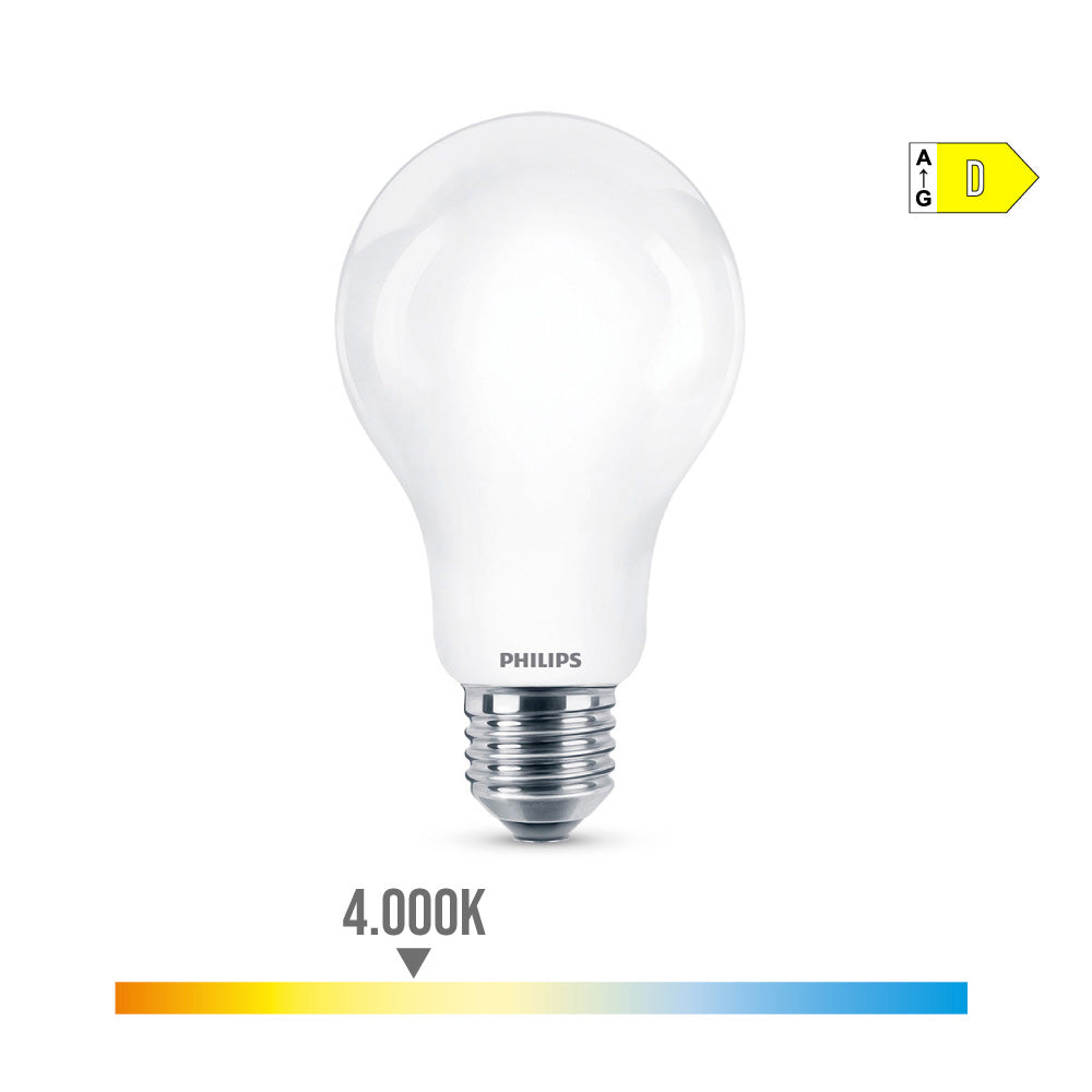 BOMBILLA STANDARD LED E27 13 w 2000 lm 4000 k LUZ DIA Ø7 x 12,1 cm