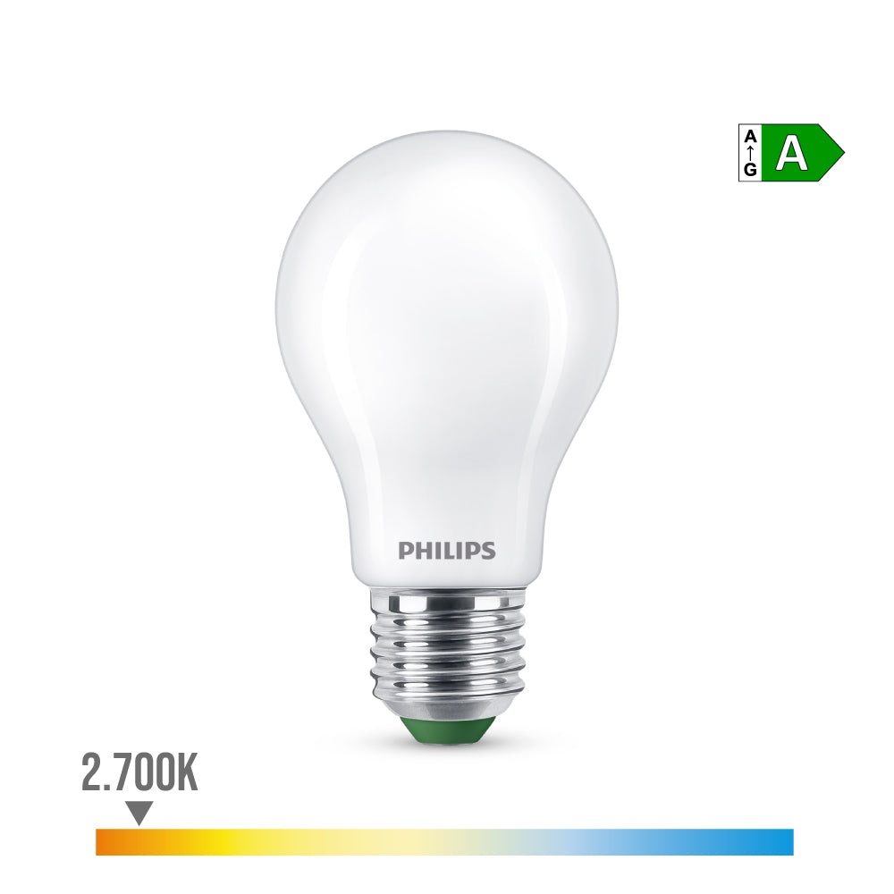 BOMBILLA ULTRA EFFICIENT LED CLASSIC E27 4 w 840 Im 2700 k Ø6 x 10,4 cm