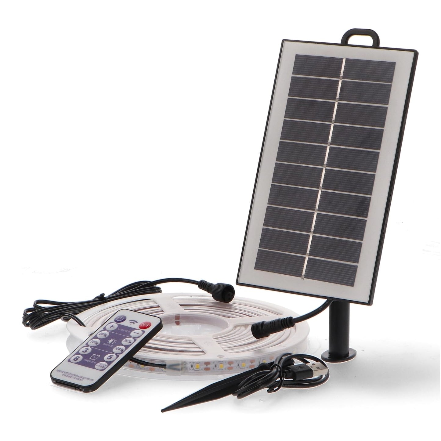 Blendend Tira de Led Solar SMD2835 300L 3000K - 5 Metros, ideal para iluminación exterior, decoración y ahorro energético.