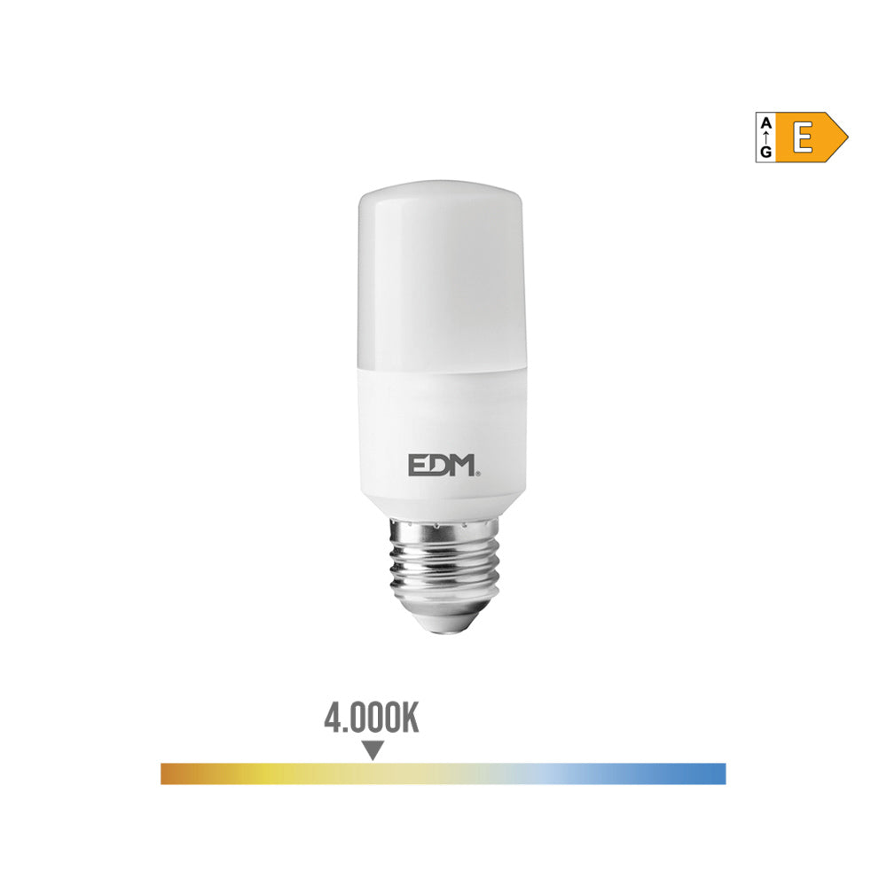 BOMBILLA TUBULAR LED E27 10 w 1100 lm 4000 k LUZ DIA Ø4 x 10,7 cm