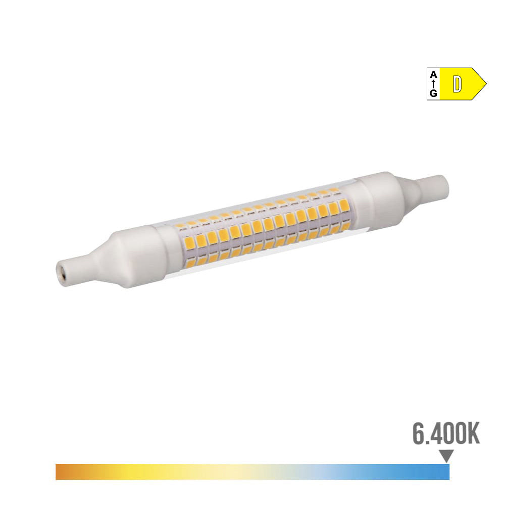 BOMBILLA LINEAL LED 118mm R7s 9W 1280lm 6400K LUZ FRIA  Ø1,6x11,8cm EDM