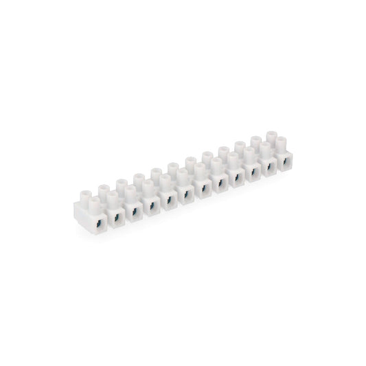 REGLETA DE CONEXION DE 4 mm A 6 mm , 12 CONECTORES, HOMOLOGADA, BLANCA (ENVASADA)