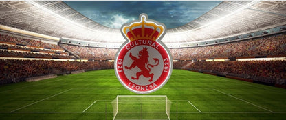 Escudo de futbol liga 2º division del Club CULTURAL, Diseño con medidas metacrilato 40x35cm aproximadamente dependiendo el diseño del escudo con neon led,metacrilato y vinilo color.Alimentacion 12v,cable 2m y cadena para colgar en pared incluido.