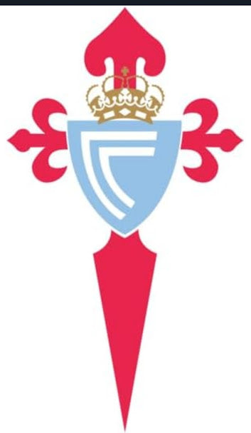 Escudo de futbol liga 1º division del Club CELTA DE VIGO, Diseño con medidas metacrilato 40x35cm aproximadamente dependiendo el diseño del escudo con neon led,metacrilato y vinilo color.Alimentacion 12v,cable 2m y cadena para colgar en pared incluido.