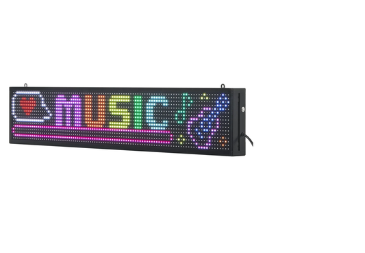 Letrero LED Programable 99 x 19 cm Panel Digital Flexible Desplazable a Todo Color Tablero de Visualización con Patrón de Texto Personalizado Control de Aplicación Bluetooth para Publicidad