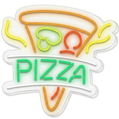 SOLOLED Letrero LED Pizza, Metacrilato, 40 x 38cm
