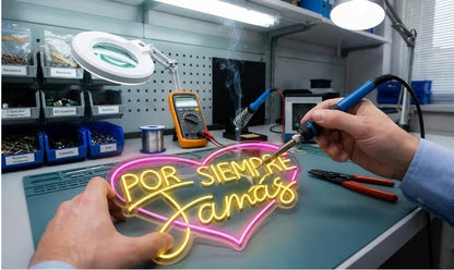 Letrero Neón Luz LED "Te quiero #toelrato" de Color Rosa, Decoración de Pared con Base Metacrilato Transparente, Cadena, Cable de 1.5 m y Alimentación 12 v, Medidas 110x55 cm Para Bodas y Ceremonias