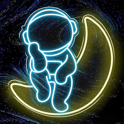 Letrero neón led Astronauta Luces neón Fiesta Boda Letrero neón Fiesta Navidad Jugador habitación Adolescente decoración Eventos Festivales Bodas Dormitorio Bar Sala Club Arte29l. x 30an. centímetros