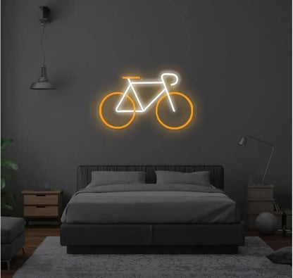 sololed Luces de neón Letrero De Neón De Bicicleta Para Decoración De Pared Letrero De Neón LED Alimentado 12 v Para Letrero De Garaje De Bicicleta Iluminado 42.5cmx26cm