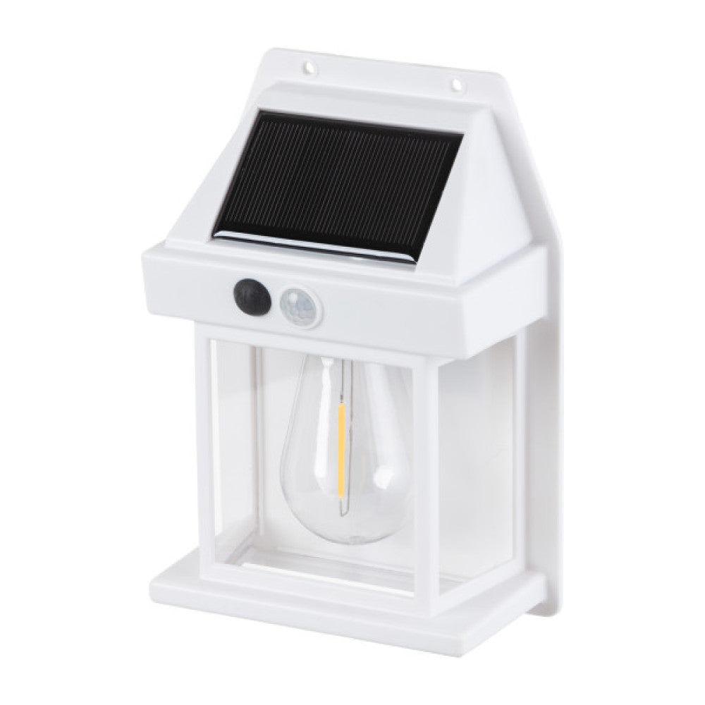 Aplique Solar IP44 3W 3000K 100Lm con Sensor PIR - Blanco [ASAL-0289]