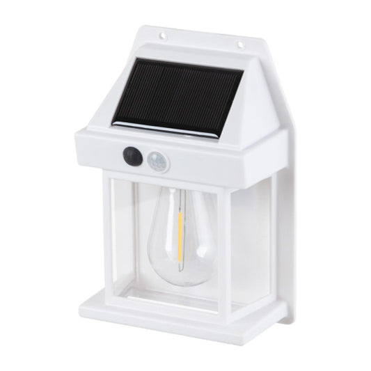 Aplique Solar IP44 3W 3000K 100Lm con Sensor PIR - Blanco [ASAL-0289]