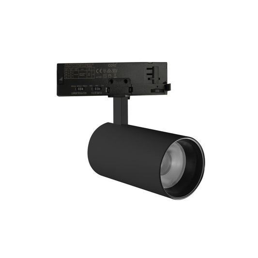 Foco de Carril LED Monofásico Potencia_Temperatura de Color Regulables 20_25_30W 6000_4000_3000K Negro [ATL080030-M-B]