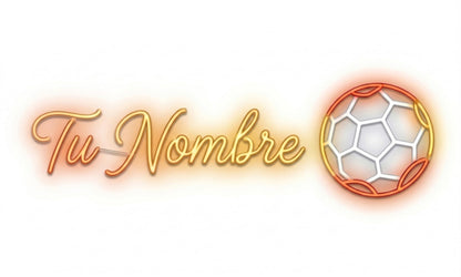Neón LED GOL Letrero Luminoso de Fútbol Decoración de Pared para Habitación Infantil, Zona Gamer o Bar,Artesanal Hecho en España (cadena,cable de 1.5 m y alimentación 12 v medidas 40x,30cm