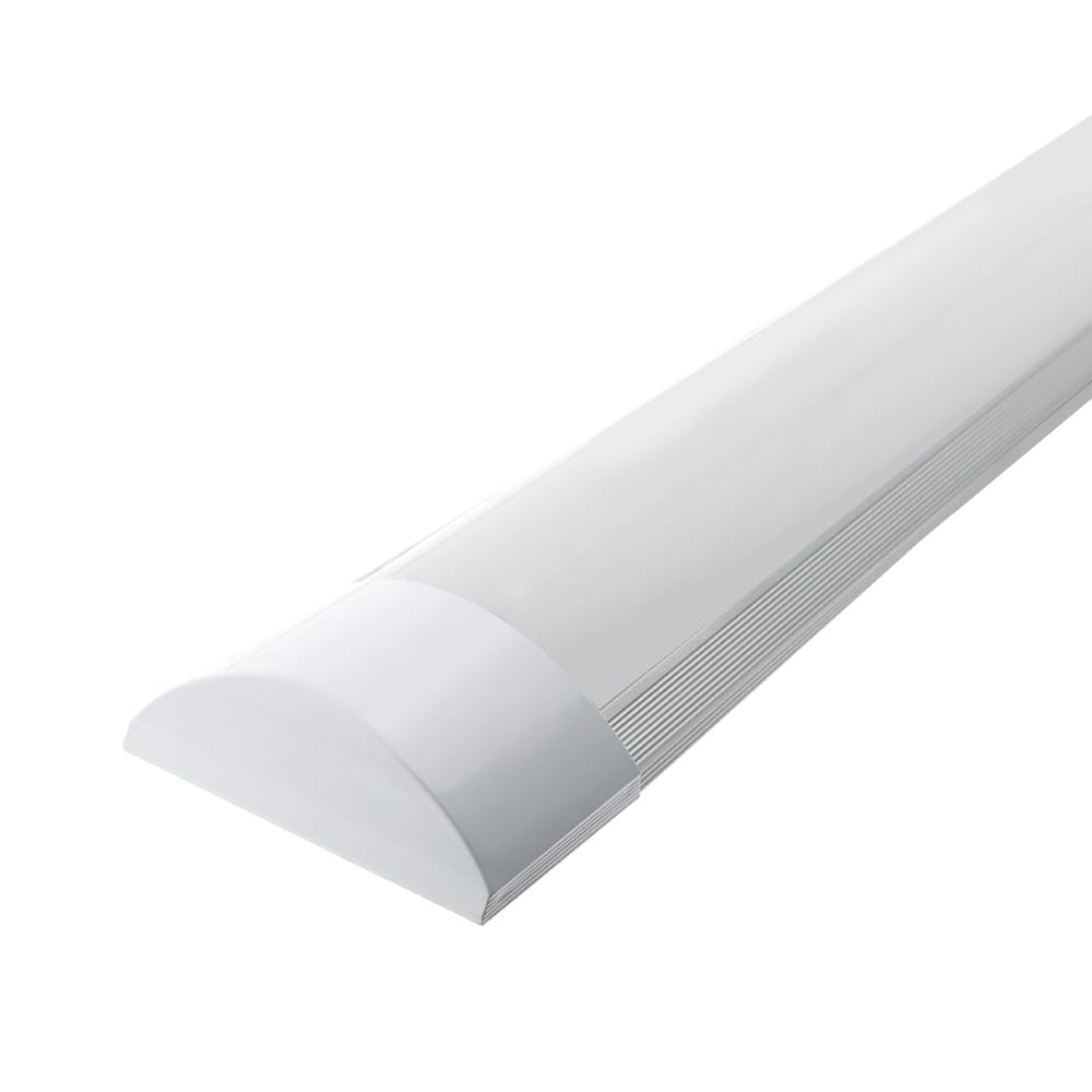 M Ledme - Pantalla LED luminaria Lineal Fast Con Led Integrado 40W, 4000 lúmenes, 1200 mm, Cable De Conexión Incluido, Aluminio/ABS, ideal para interiores.