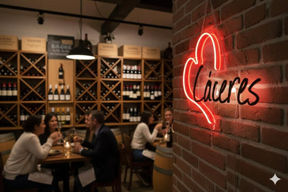Elije tú Letrero personalizado de Neón LED con Corazón, Ciudades de España y Portugal, Decoración de Pared, Luz Roja y Blanca, metacrilato, alimentación 12 v medidas desde 35cm