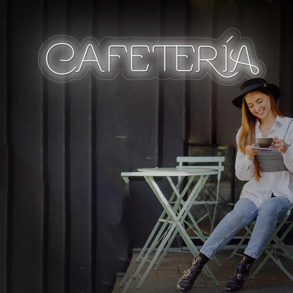 SOLOLED Letrero Cafetería Cartel Luminoso LED Escaparate, 60x35 cm