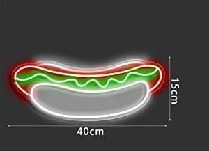 Letrero luminoso Señal de luz de neón SALCHICHA, decoración acrílica de 12V, luz de neón regulable, decoración, Bar, Club, cafetería, regalo de fiesta de cumpleaños y boda