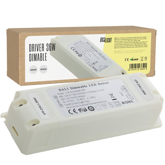 Driver CM-36VADDR-EMI Pot.40W V Out 50-76VDC 600 mA Clase II DALI [BX3-DALI-36W]