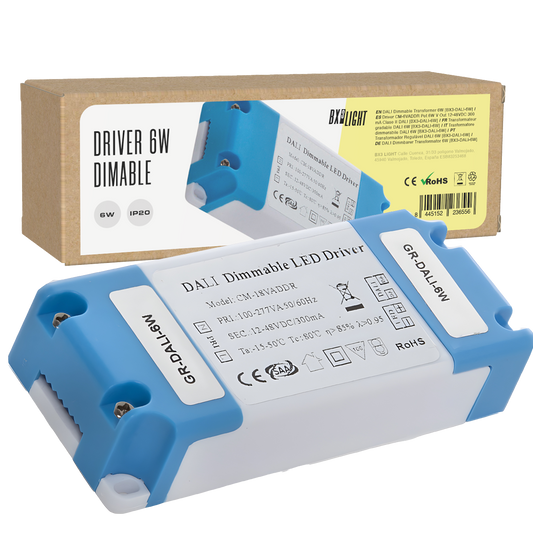 Driver CM-6VADDR Pot.6W V Out 12-48VDC 300 mA Clase II DALI [BX3-DALI-6W]