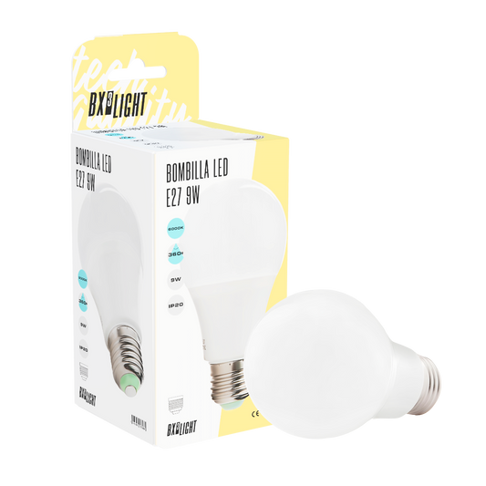 Bombilla Led E27 9W 810Lm 6000ºK 40.000H [BX3-ED-B3-E27-9W-CW]