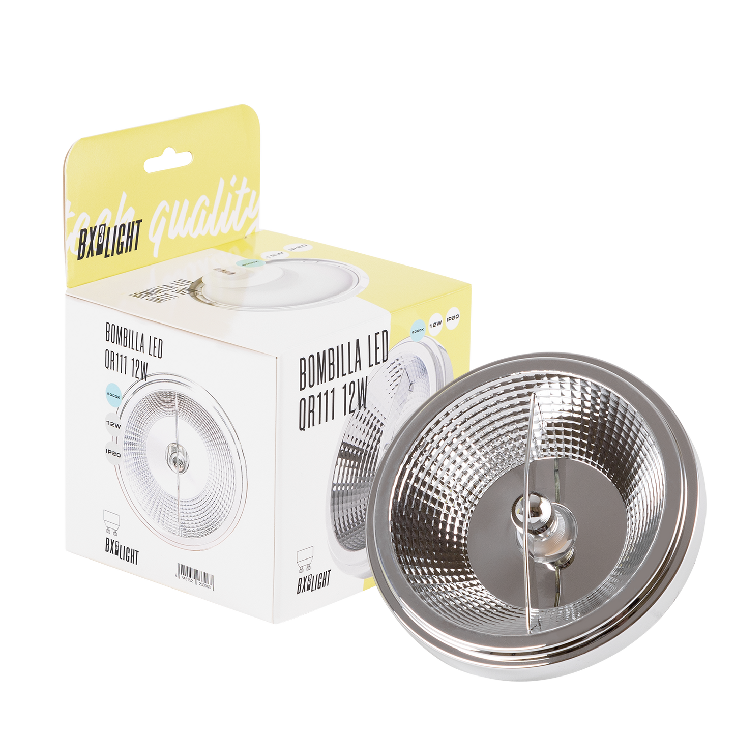Bombilla LED QR111 12W  1200Lm 4200ºK GU10 40.000H  [BX3-GU10-12W-W]