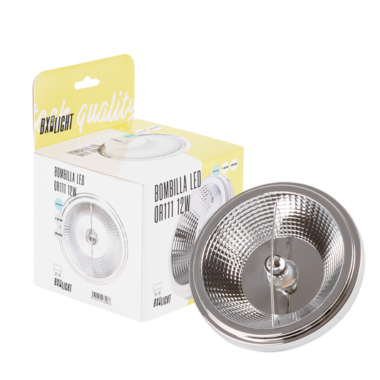 Bombilla LED QR111 12W  1123Lm 3000ºK GU10 40.000H  [BX3-GU10-12W-WW]