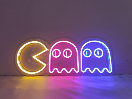 "Fantasmas, Decoración De Jugador" Letreros Neon