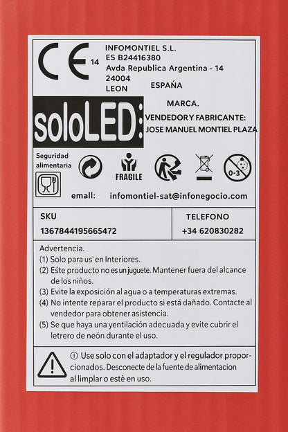 Letrero De Neón Para Pizzería, Decoración De Pared Con Luz LED De Chef De Pizza, Letrero De Neón Para Restaurante De Pizza Italiana, Decoración De Chef(medidas 58CM) alimentacion 12v