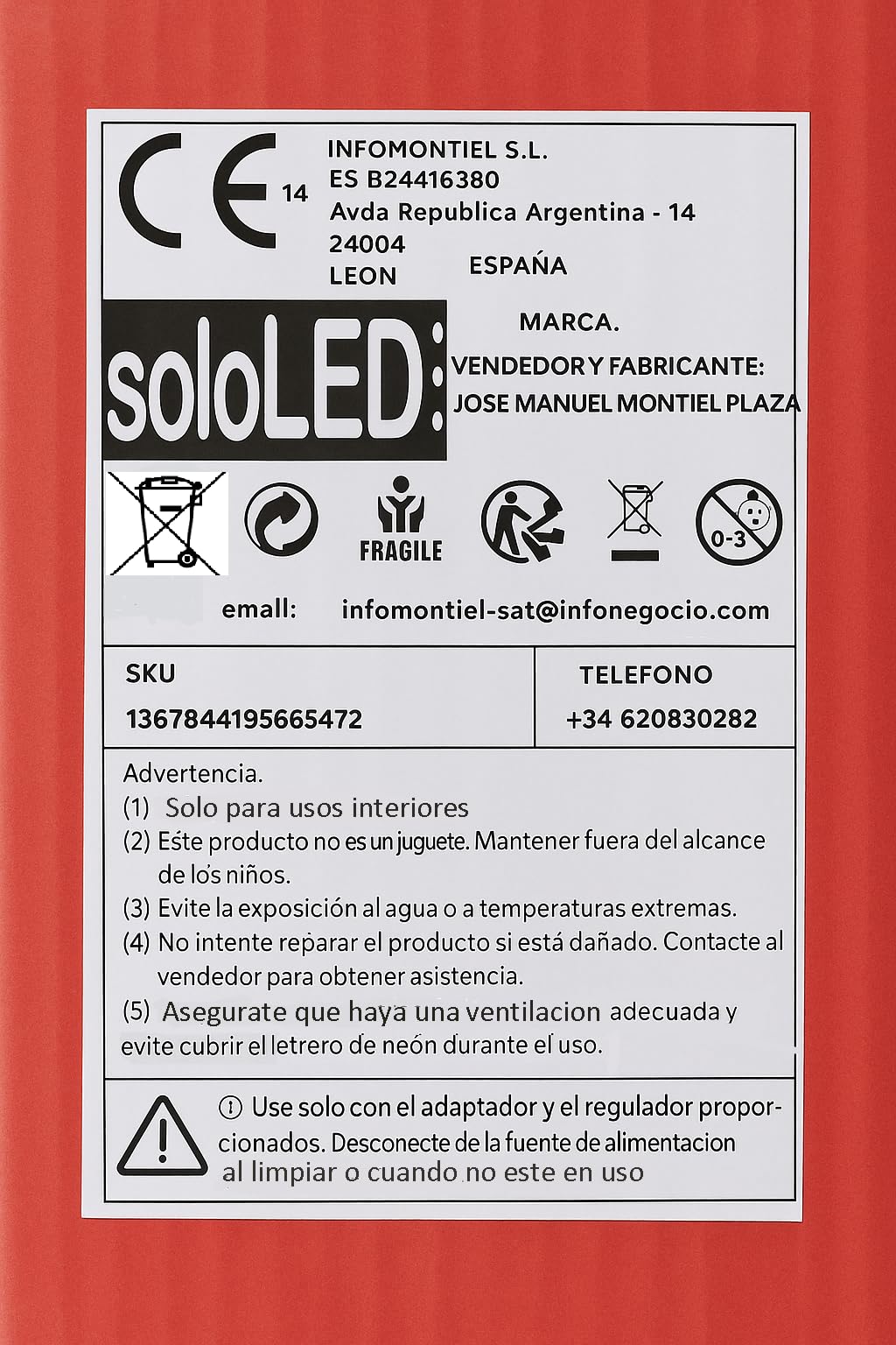 Letrero Neón kebab, Luz Neón LED, Bicolor (Rojo y Verde), Decoración de Pared con Base Metacrilato Transparente, Cadena, Cable de 1.5 m y Alimentación 12 v, Medidas Aproximadamente 45x35 cm