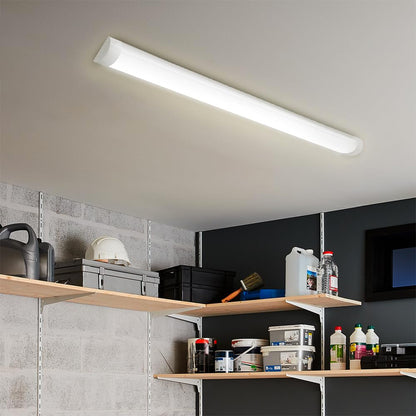 M Ledme - Pantalla LED luminaria Lineal Fast Con Led Integrado 40W, 4000 lúmenes, 1200 mm, Cable De Conexión Incluido, Aluminio/ABS, ideal para interiores.