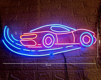 Letrero LED Personalizable de Neón, Logotipo Deportivo, Iluminación Decorativa, Rojo y Blanco