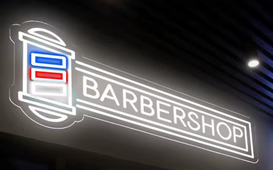 Letrero de neón LED personalizado para peluquería, decoración de habitación, tijeras, logotipo abierto, cuidado del cabello, negocios, tiendas de cosméticos. 70x29cm