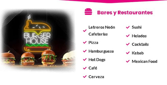 Letrero Neón LED Pizza, Decoración para Restaurante y Pizzería, Diseño de Pizza con Iluminación