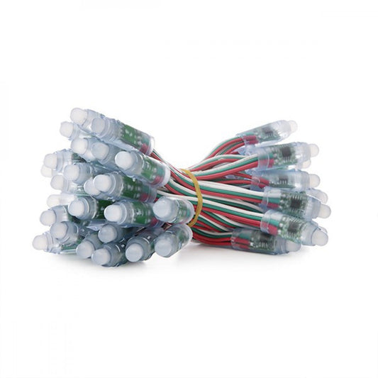 Pixel LED 0.3W 6Lm 12Mm 5V Epistar Fullcolor 19031C (Cadena 50 Unidades) 50.000H [DE-PIX-12-FULL]