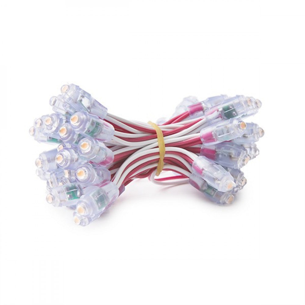 Pixel LED 0.1W 2Lm 9Mm 12V Epistar (Cadena 50 Unidades) Morado 50.000H [DE-PIX-9-A]