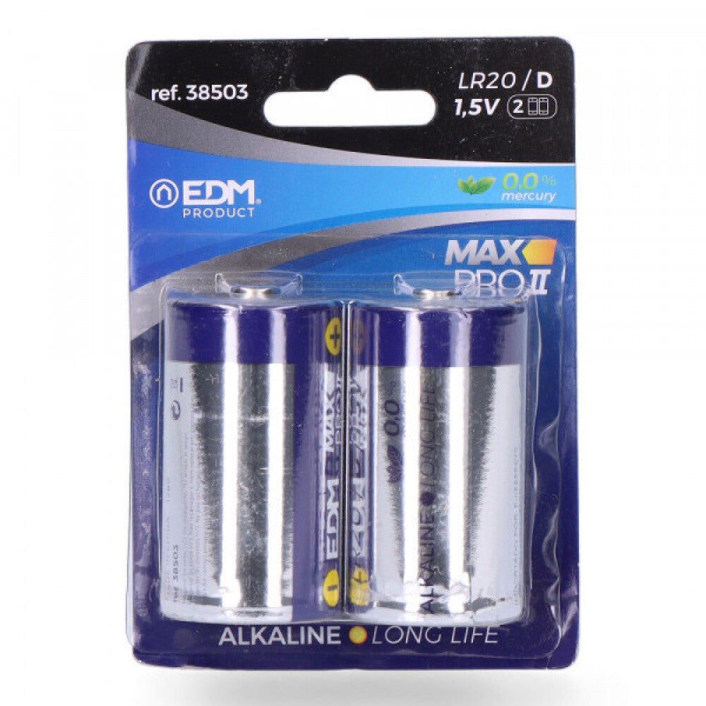 Pila Alkalina Long Life D LR20 1,5V (Blister 2 Unid) [E3-38503]