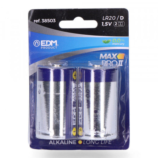 Pila Alkalina Long Life D LR20 1,5V (Blister 2 Unid) [E3-38503]