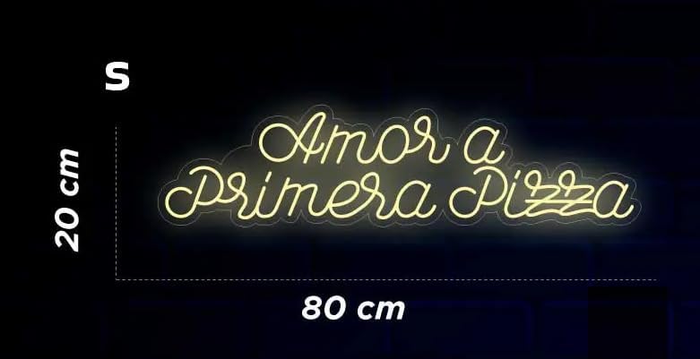 / Neones para Bares y Restaurantes/Neones Pizza/Neón «Amor a primera pizza»