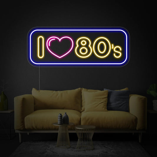 "I 80s" Letreros Neon