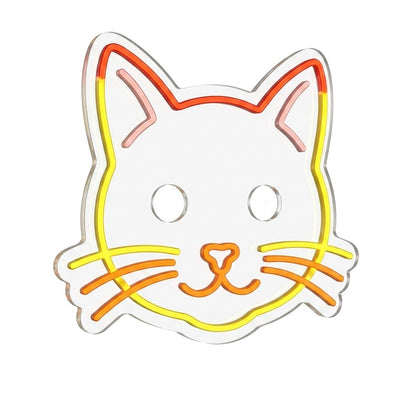 SOLOLED letrero Neon led iluminado gato Personalizado cerdo Medida aproximadamente 40 cm cartel luminoso decoracion pared habitacion Fiestas,Escaparate negocio bar base metacrilato transparente