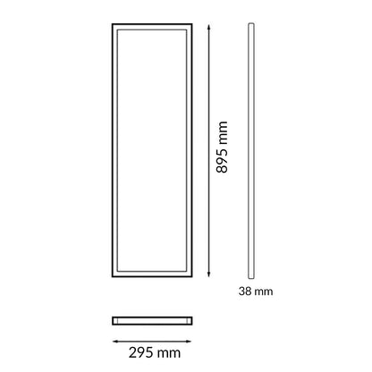 M Ledme - Panel Led de Superficie Rectangular