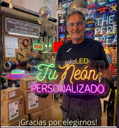 SOLOLED Letrero Neón LED pediatria 45cm Cartel Luminoso Decorativo para Boda, Aniversario, Dormitorio, San Valentín, Regalo de Pareja, 12V Bajo Consumo