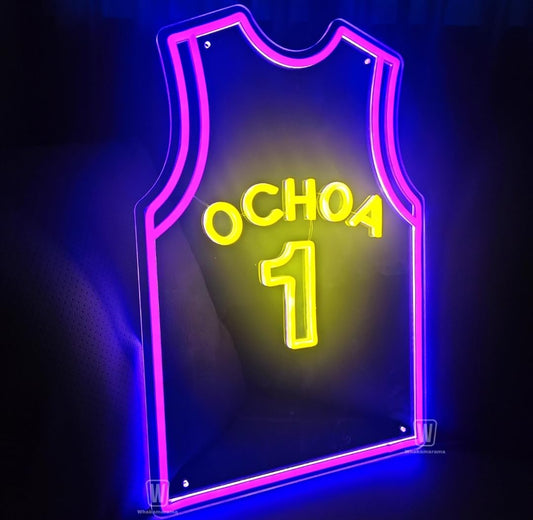 Letrero Neón LED Baloncesto Personalizado con Nombre | soloNEON