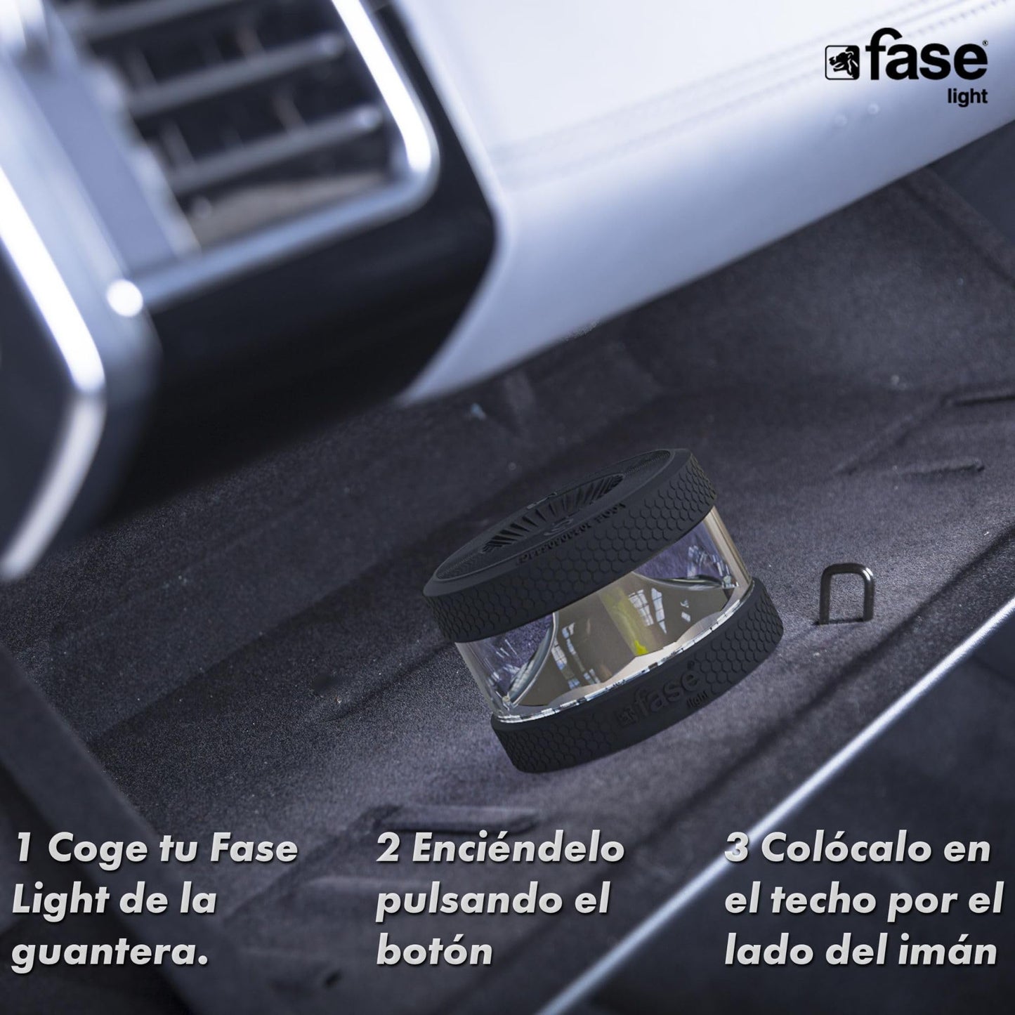 FASE Luz Emergencia Coche Homologado DGT - baliza v16 homologada DGT con geolocalizador - Proporciona Geolocalización Exacta a la DGT - FASELIGHT IoT