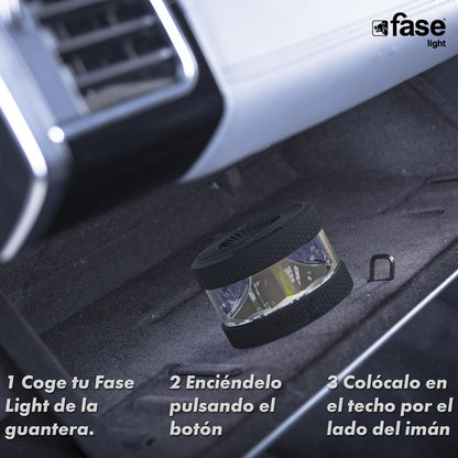 FASE Luz Emergencia Coche Homologado DGT - baliza v16 homologada DGT con geolocalizador - Proporciona Geolocalización Exacta a la DGT - FASELIGHT IoT