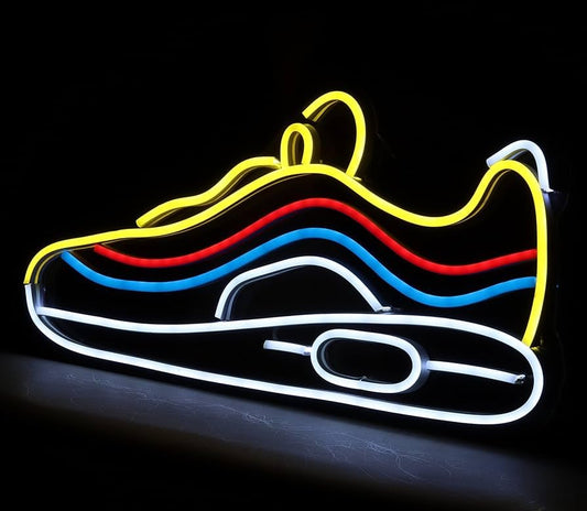 Zapatos Pista led Letrero neón Zapatos Deportivos Luces de neón Tienda Zapatillas Sala Juegos decoración recinto Deportivo Dormitorio Bar Sala Arte